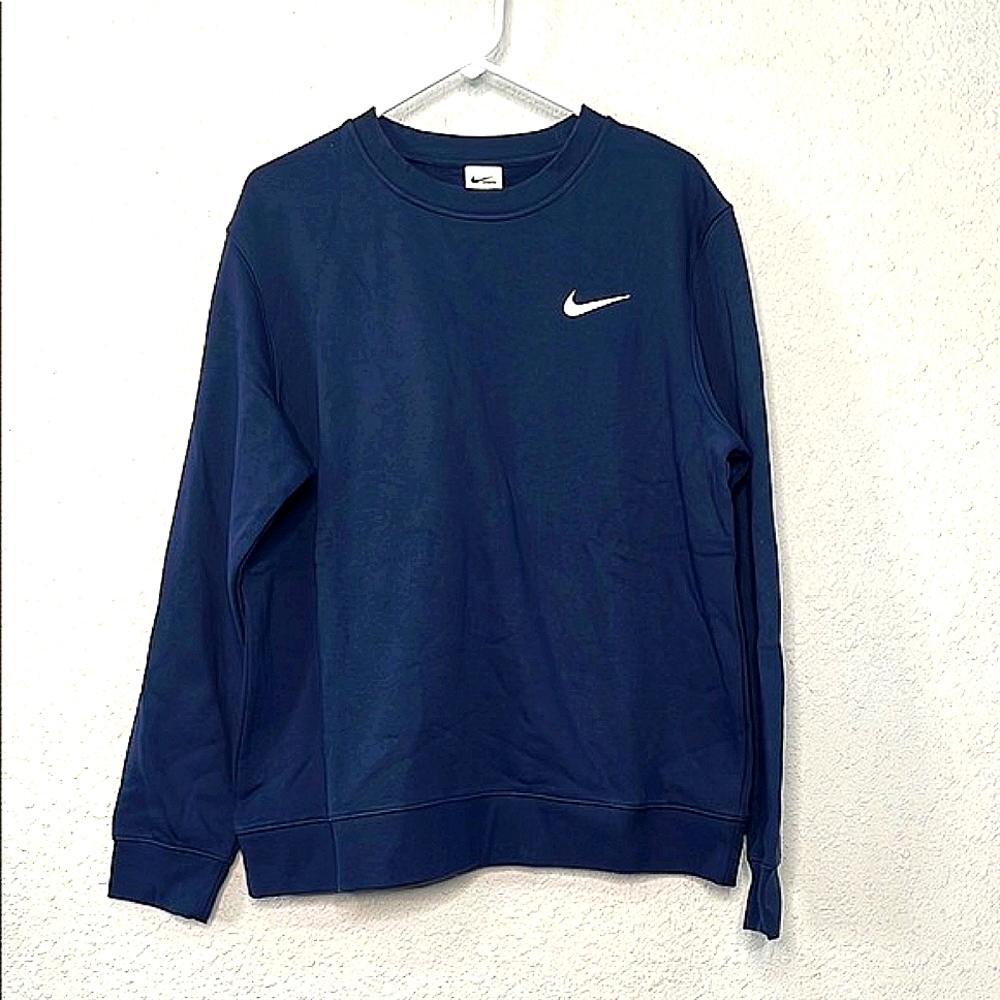 Nike Men's Large Navy crewneck Sweater strength & conditioning NWT